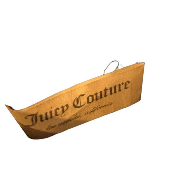 JUICY COUTURE Black Leather Hand Bag XL shopper - Chain Link Strap - Excellent! - Picture 10 of 11